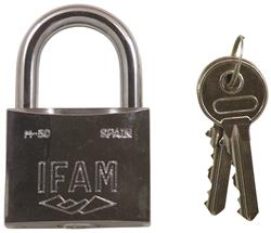 IFAM, Stainless Steel, Standard Shackle Padlock, Keyed Alike