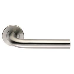 <b>STRAIGHT Lever On Round Rose Furniture 19mm</b>