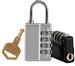 Combination Padlock with Master key and code reveal