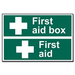 ASEC First Aid Box Sign 300mm x 200mm