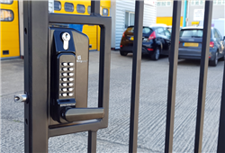BL3430DKO ECP Metal Gate Lock with back to back free turning lever ECP keypads with key overrid