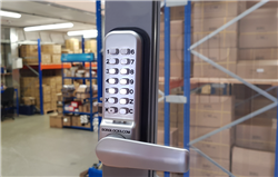 BL2422 ECP, 28mm ali latch, back to back free turning lever handle keypads