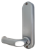 BL5002 ECP, Round bar lever handles, keypad & inside unit, 28mm ali latch