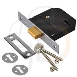 Union Essential 3 Lever Mortice Deadlock - 65mm 2.5
