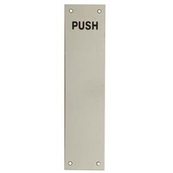 <b>SAA Face Fix Finger Plates Engraved "PUSH"</b>