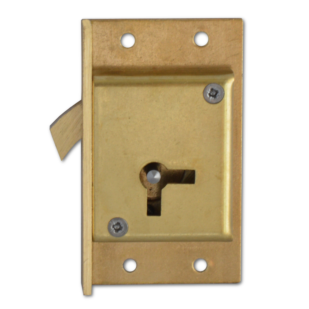 D16 4 LEVER MORTICE SLIDING CUPBOARD LOCK Left hand
