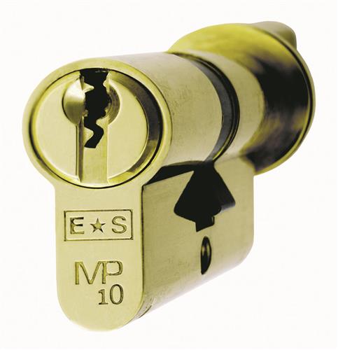EuroSpec MP10 ovale Thumbturn Cylinder 32/32mm 6PIN Satin Chrome-Neuf 64 mm