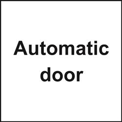 ASEC Automatic Door Sign 150mm x 150mm
