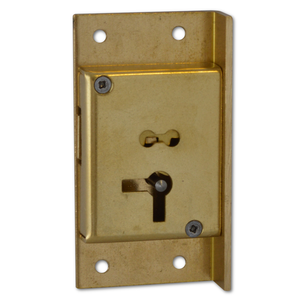 ASEC 61 4 Lever Cut Cupboard Lock 64mm SB KD LH (Visi)