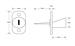ASEC Twin Flange Fix Furniture Pedestal Lock