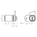 RONIS 32300 Single Flange Fix Master Keyed Furniture Pedestal Lock