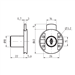 RONIS 18600 Round Drawer Furniture Lock