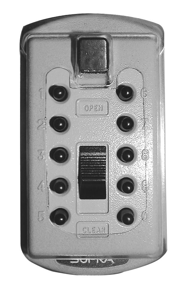 SUPRA KIDDE 001004 Slim Line Key Safe GRY Visi