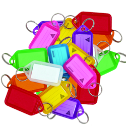 KEVRON ID5 AC50 Tags Bag of 50 Assorted Colours