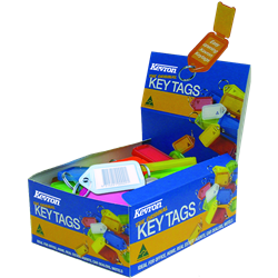 KEVRON ID30 Giant Tags Display Box 50pcs Assorted Colours