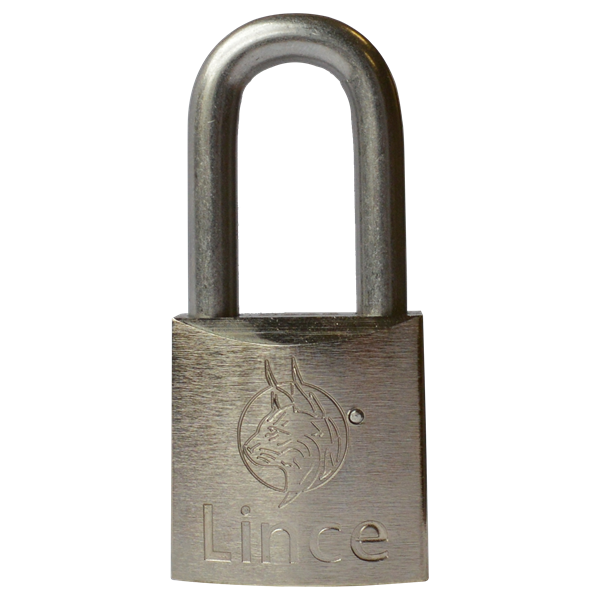 LINCE Nautic Brass Body Corrosion Resistant Long Shackle Padlock