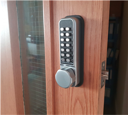 Borg Locks BL2501 ECP Tubular latch, knurled knob keypad with ECP coding chamber & inside paddle handle with holdback