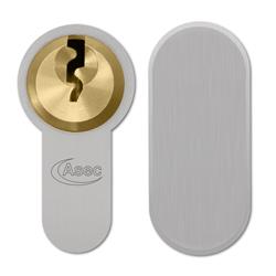 ASEC Vital 6 Pin Key & Turn Euro Dual Finish Snap Resistant Cylinder