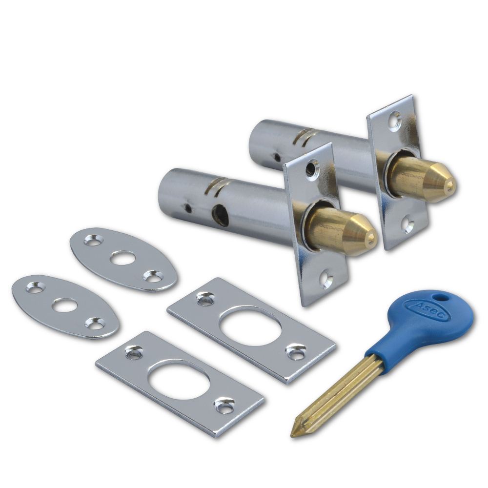 ASEC Door Security Rack Bolt & Key
