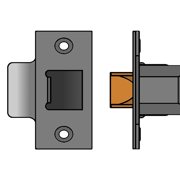 UNION HD26 Dual Finish Heavy Duty Tubular Latch L24849