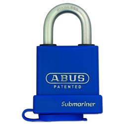 ABUS 83WPIB Series `Snowman` Submariner Marine Brass Open Stainless Steel Shackle Padlock Without Cylinder