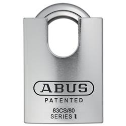 ABUS 83CS/80 Series CEN6 Steel Closed Shackle Padlock Without Cylinder