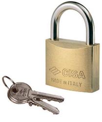 CISA 22010 KA Open Shackle Brass Padlock