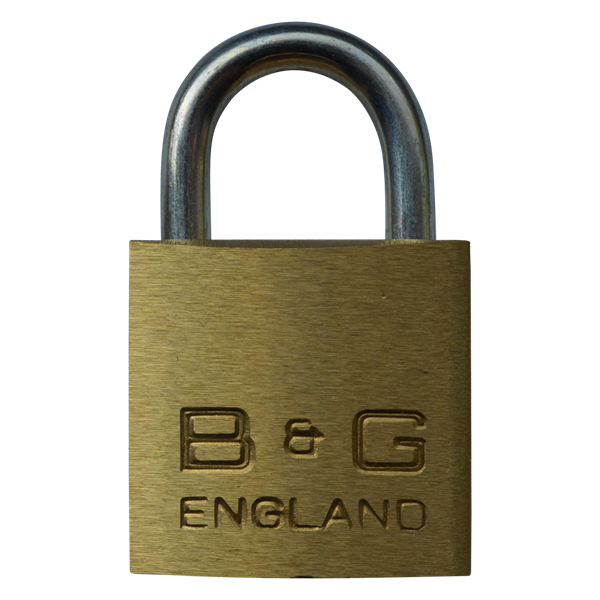 B&G Warded Brass Open Shackle Padlock