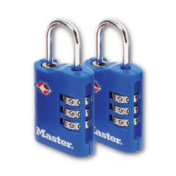 MASTER LOCK 4686 Pair Of Combination Luggage Padlocks