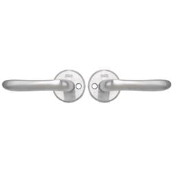 <b>Assa Round Rose </b> Rose Diameter: 52mm Screw Centres/PZ: 30mm Size: 106mm x 54mm