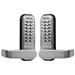 <b>Lockey 2835DS</b> Tubular Mortice Latch Back to Back Lever Digital Lock with Free Passage