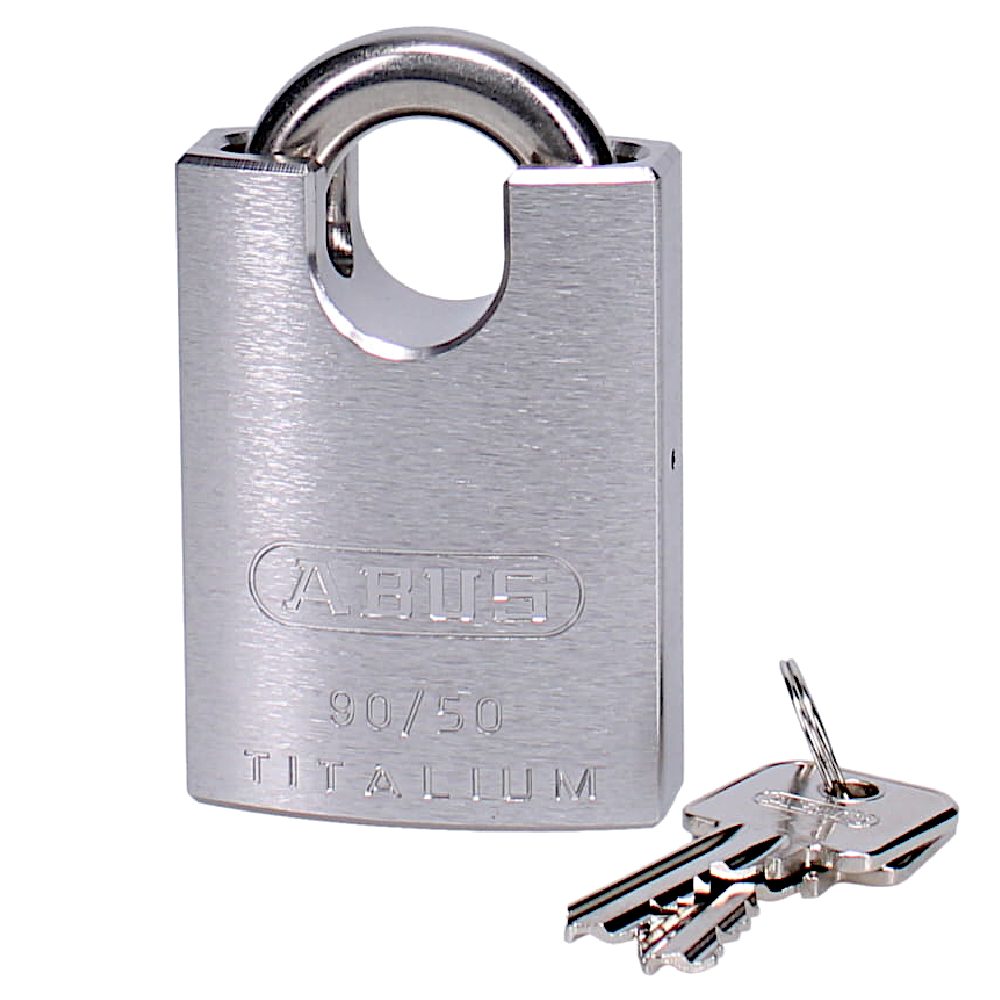 ABUS 90 Series Titalium Stainless Steel Re-Keyable Closed Shackle Padlock