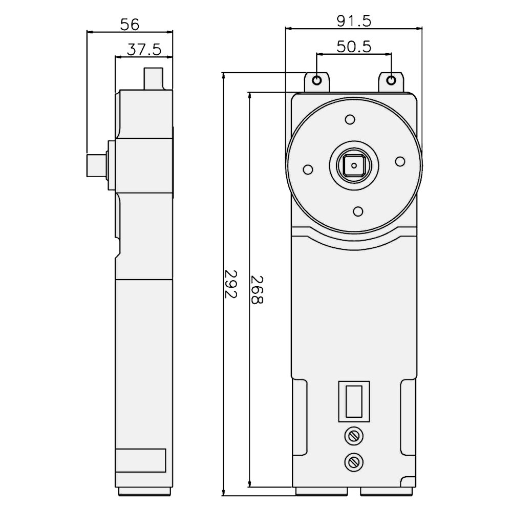 ADAMS RITE DC51-V Variable Spring Transom Closer