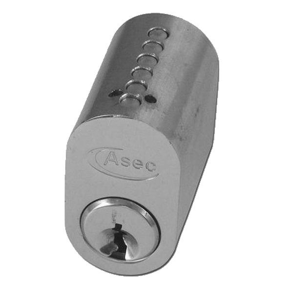 ASEC 6-Pin Scandinavian Oval External Cylinder