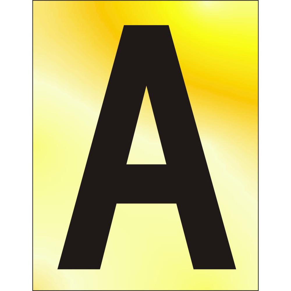 ASEC 75mm Brass Letters &amp; Numerals