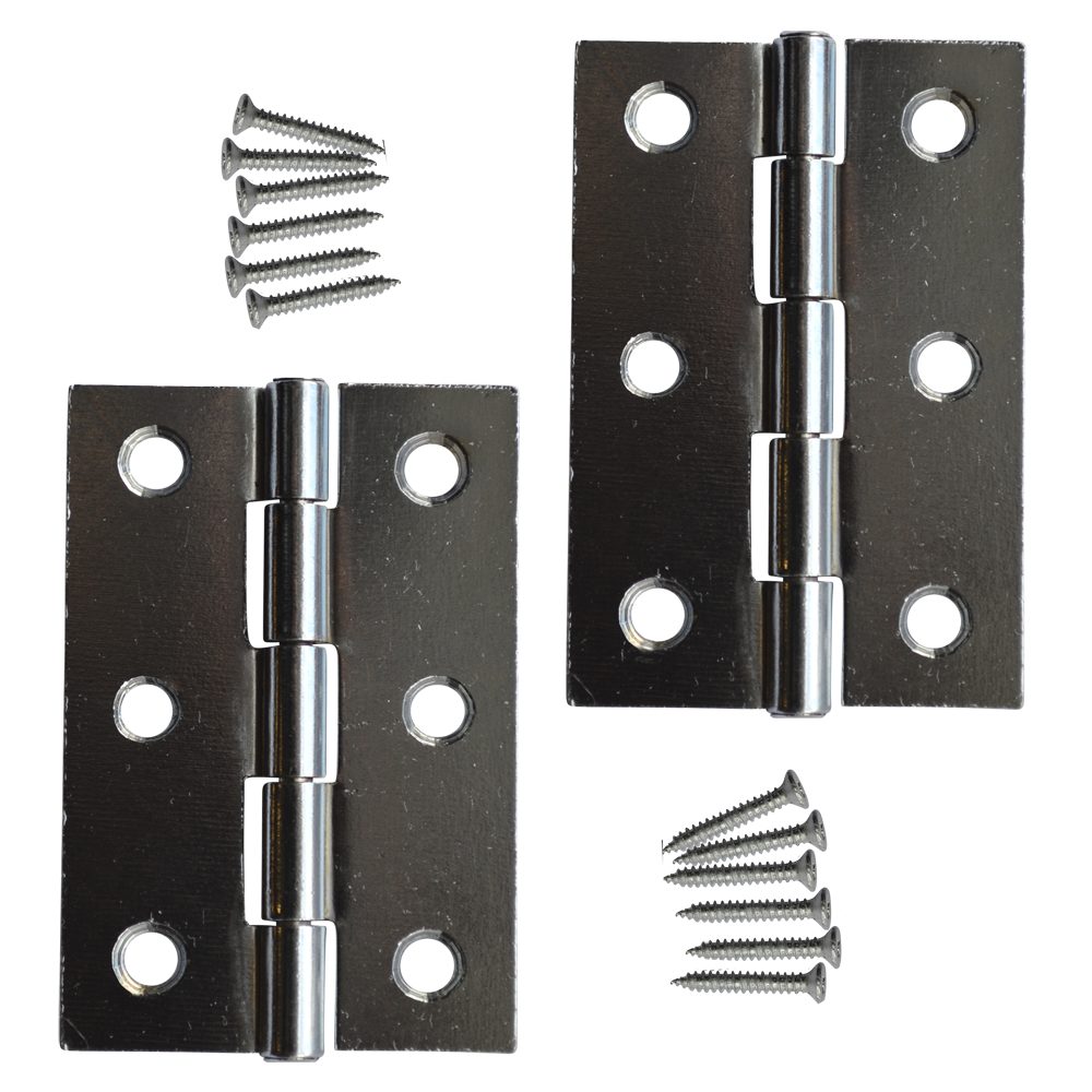 ASEC 75mm Button Tip Butt Hinges