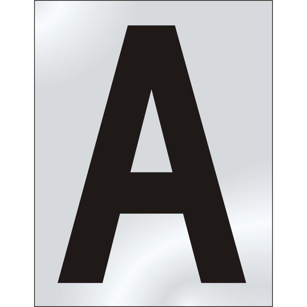 ASEC 75mm Chrome Letters &amp; Numerals