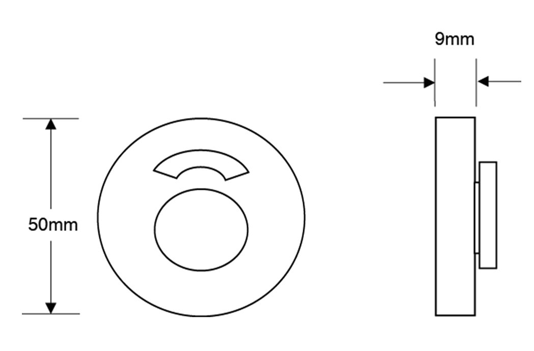 ASEC Aluminium Toilet Indicator Set