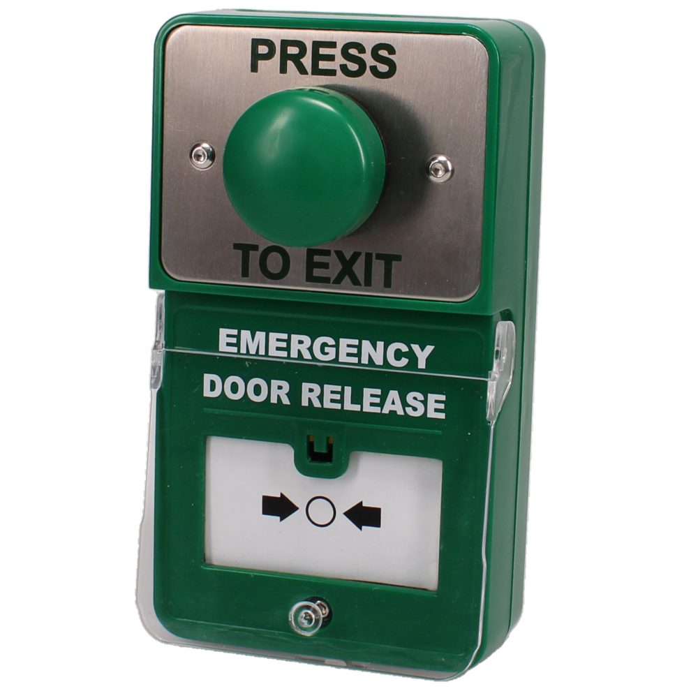 ASEC Dual Unit Combined Exit Button and Call Point