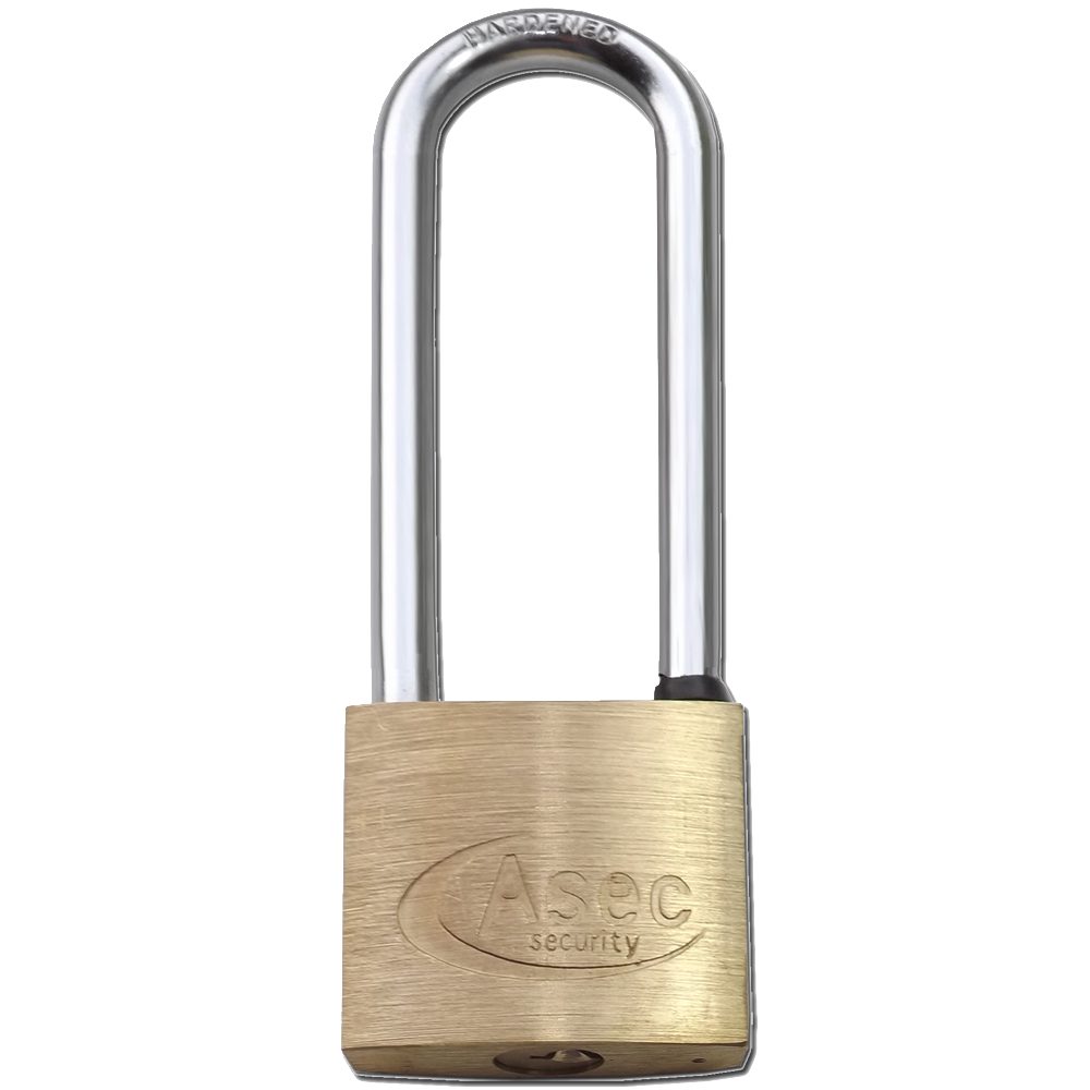 ASEC KA Long Shackle Brass Padlock