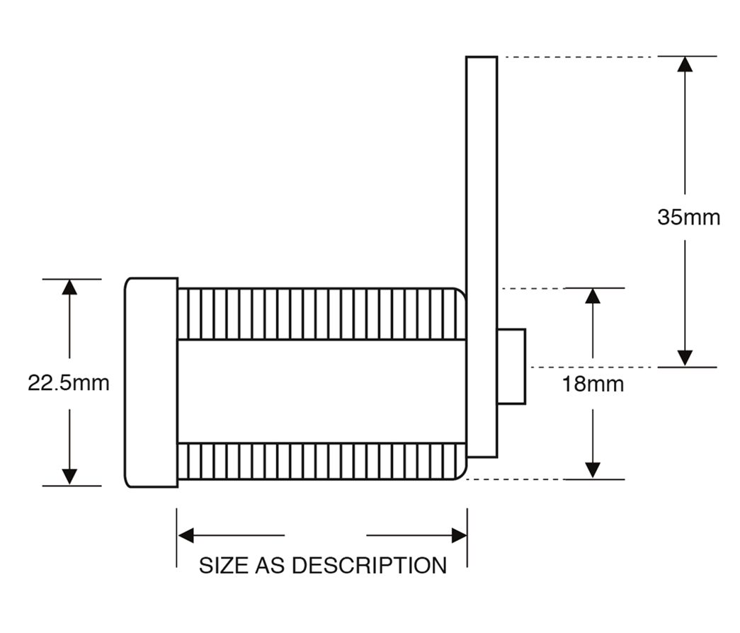 ASEC MK Nut Fix Camlock 180º