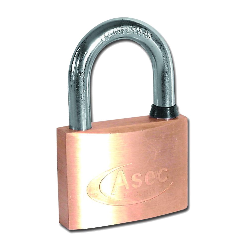 ASEC MK Open Shackle Brass Padlock