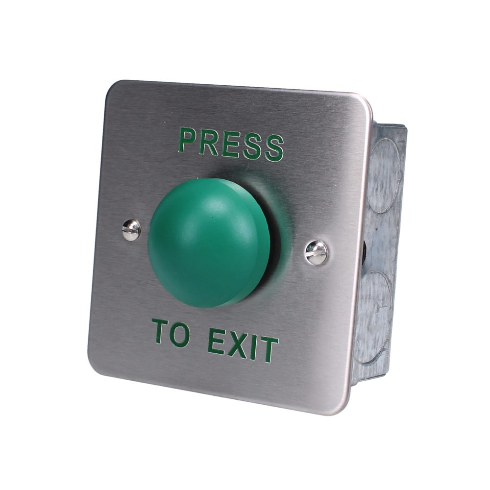 ASEC Press To Exit Green Dome Button