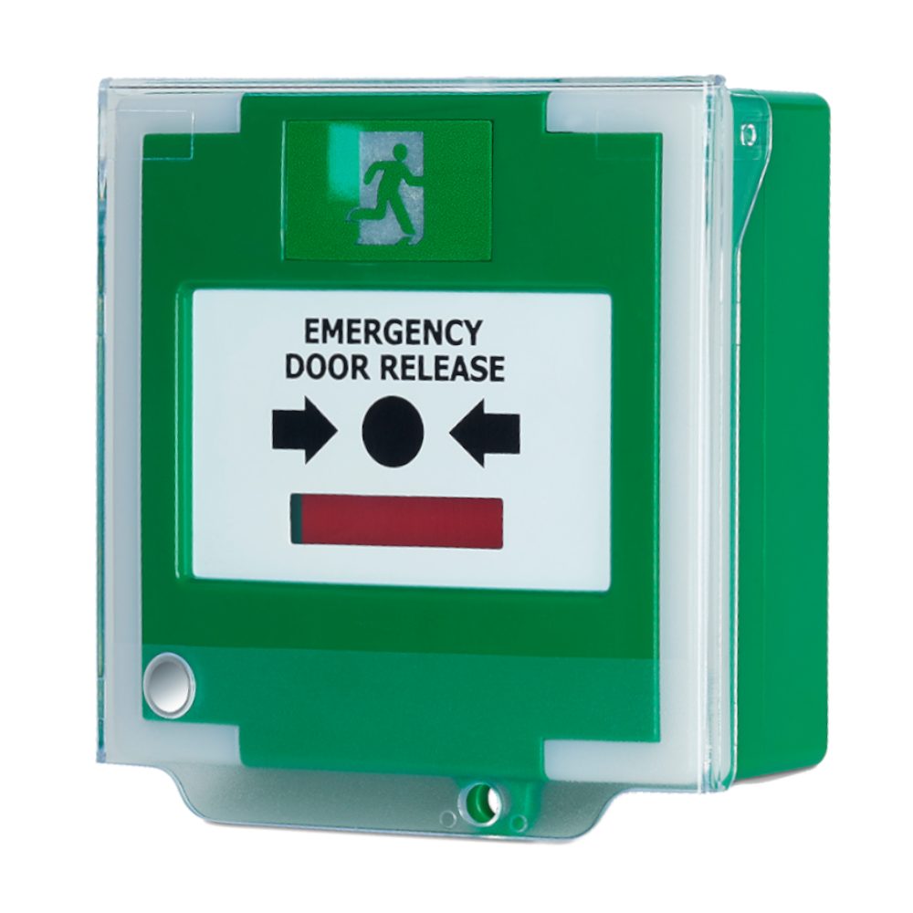 ASEC Resettable Illuminated Triple Pole Call Point With Cover, Timer &amp; Sounder