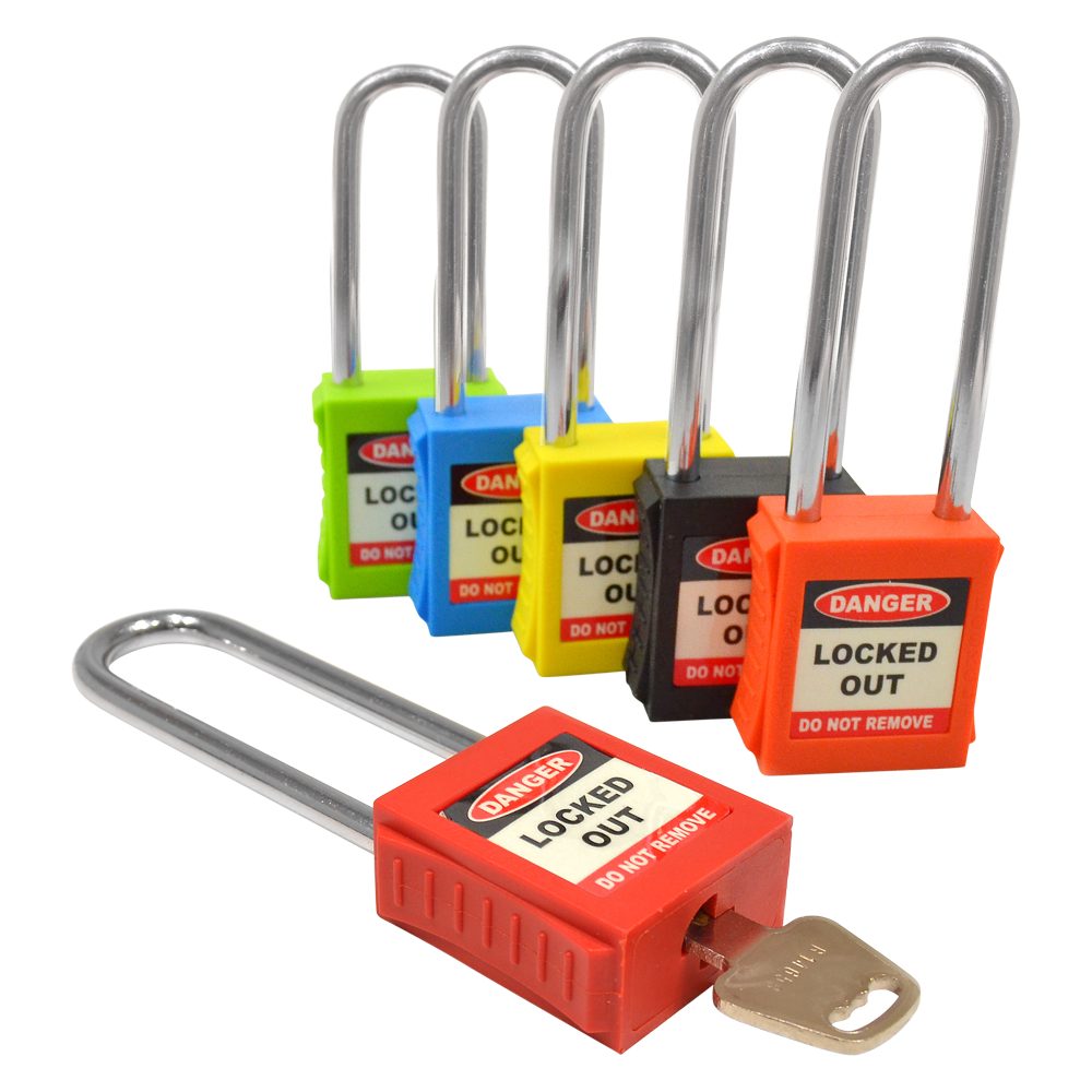 ASEC Safety Lockout Tagout Padlock Long Shackle