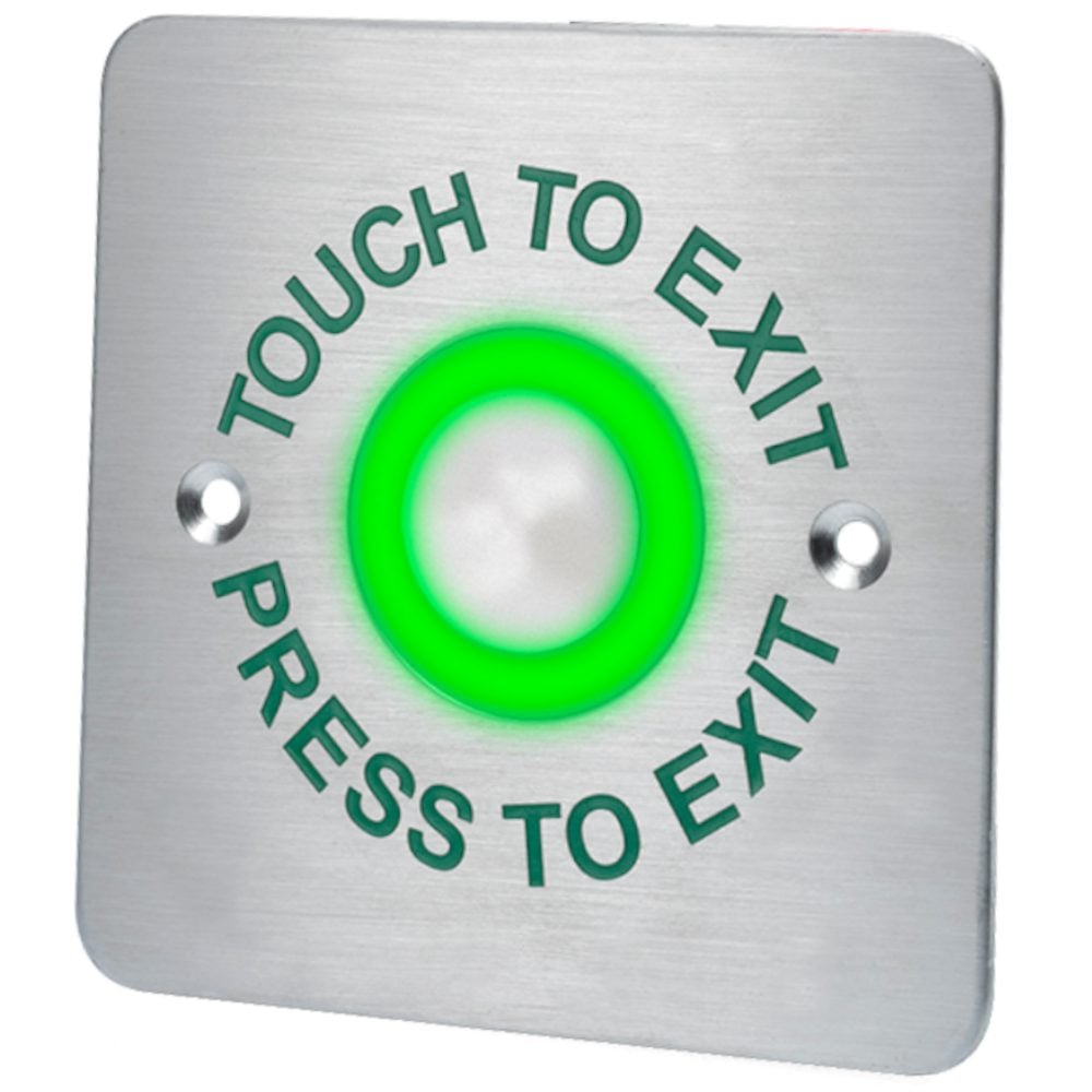 ASEC Touch Sensitive Illuminated Red/Green Halo Exit Button