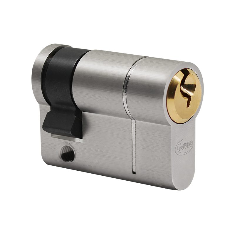 ASEC Vital 6 Pin Half Euro Dual Finish Snap Resistant Cylinder