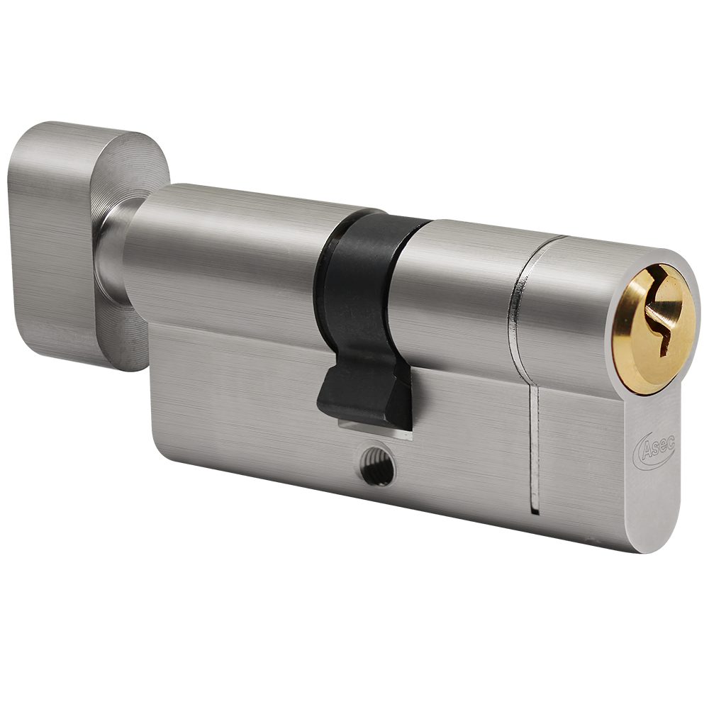 ASEC Vital 6 Pin Key &amp; Turn Euro Dual Finish Snap Resistant Cylinder