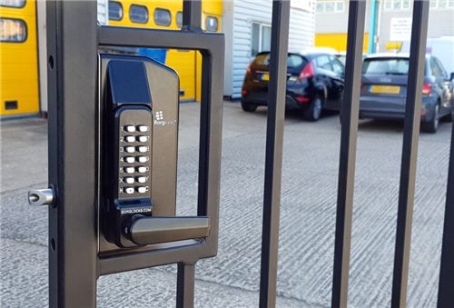 BL3430 ECP Metal Gate Lock with back to back free turning lever ECP keypads