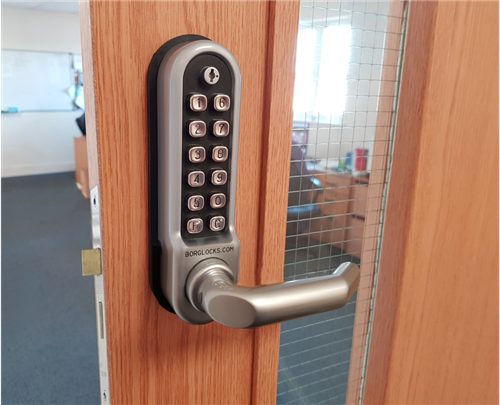 BL5009 ECP Medium/Heavy duty, round bar handle keypad, round bar inside handle &amp; passage mode